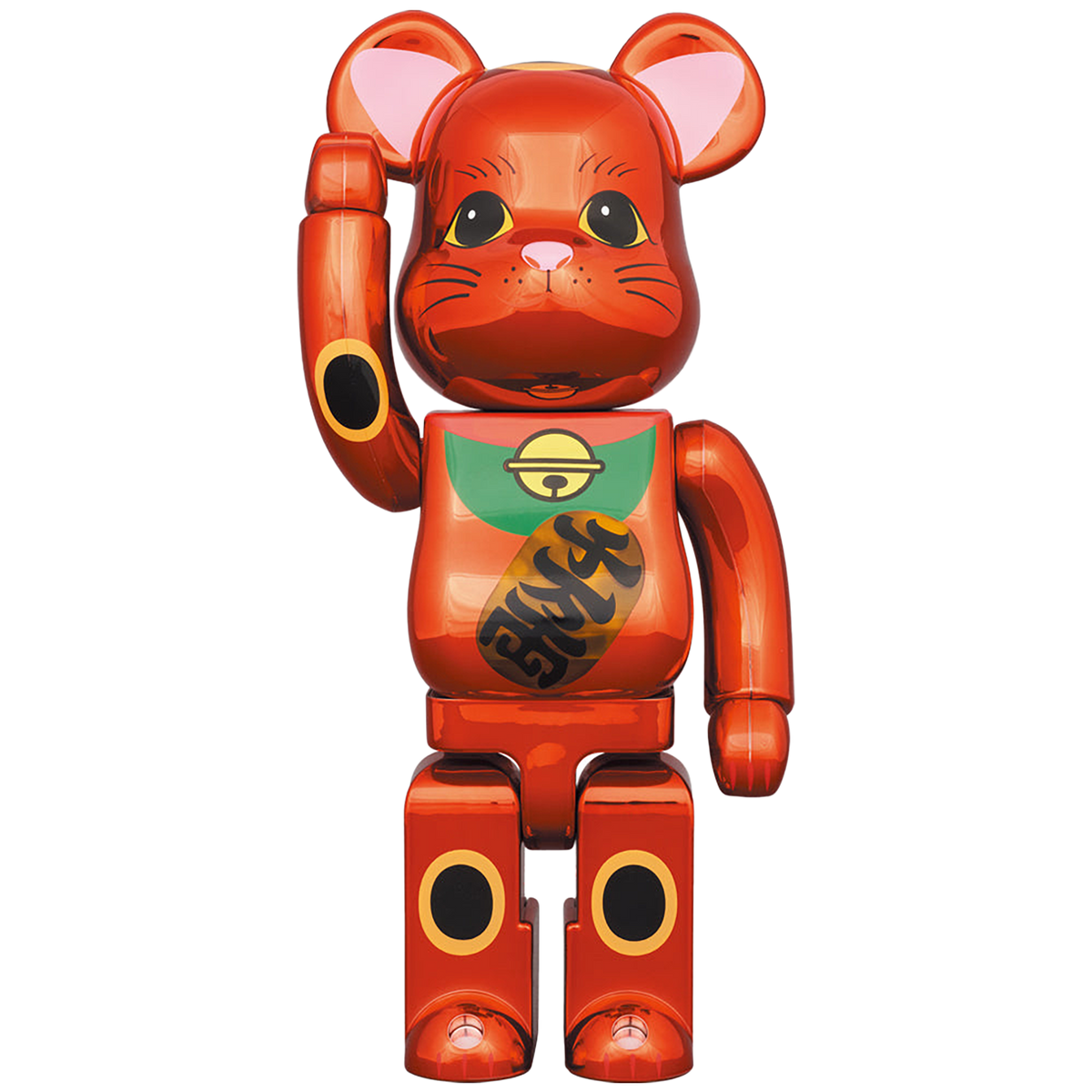 BE@RBRICK Maneki Neko Plum Gold Plating 400% Luminous