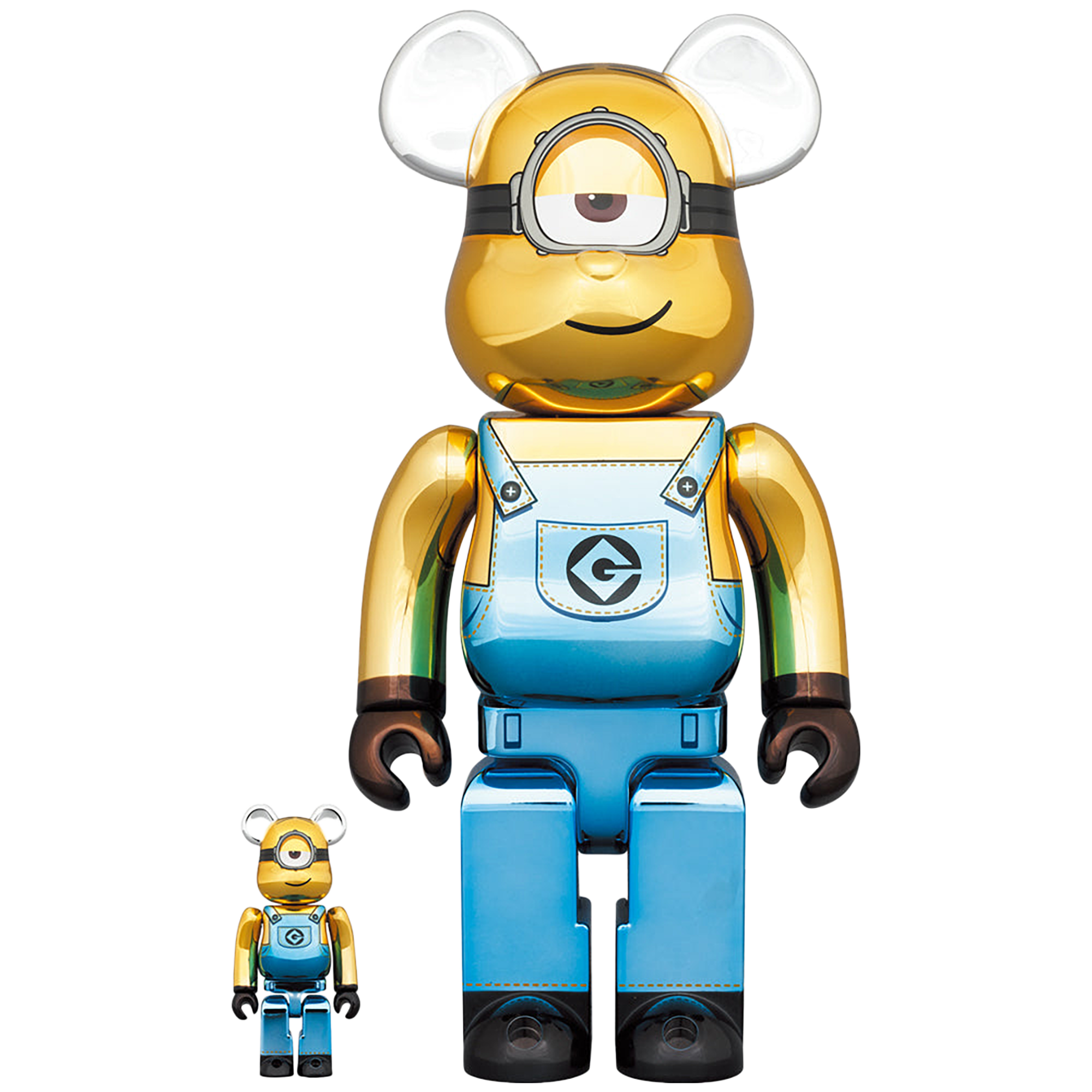 BE@RBRICK STUART Chrome Ver. 100％ & 400％