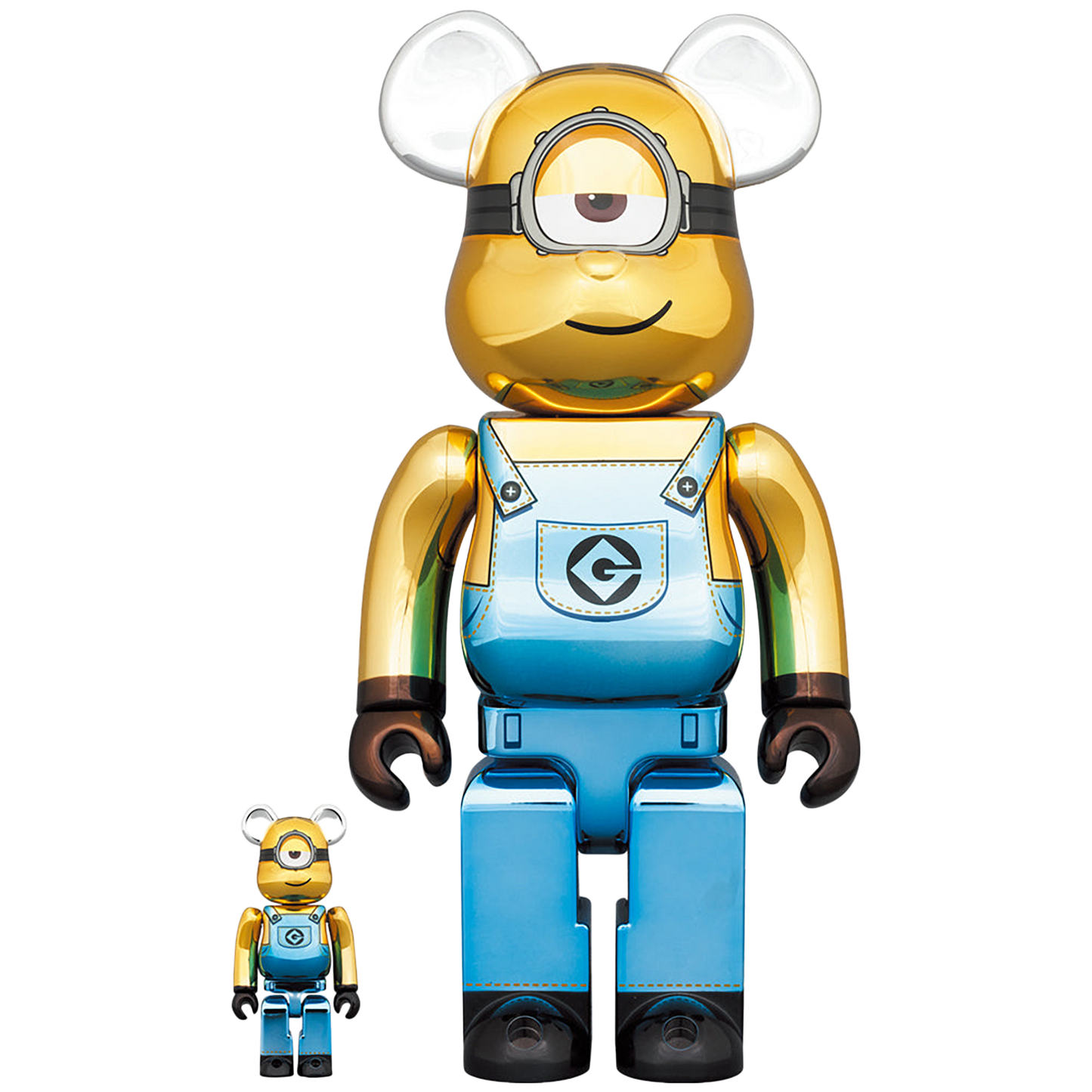 BE@RBRICK STUART Chrome Ver. 100％ & 400％