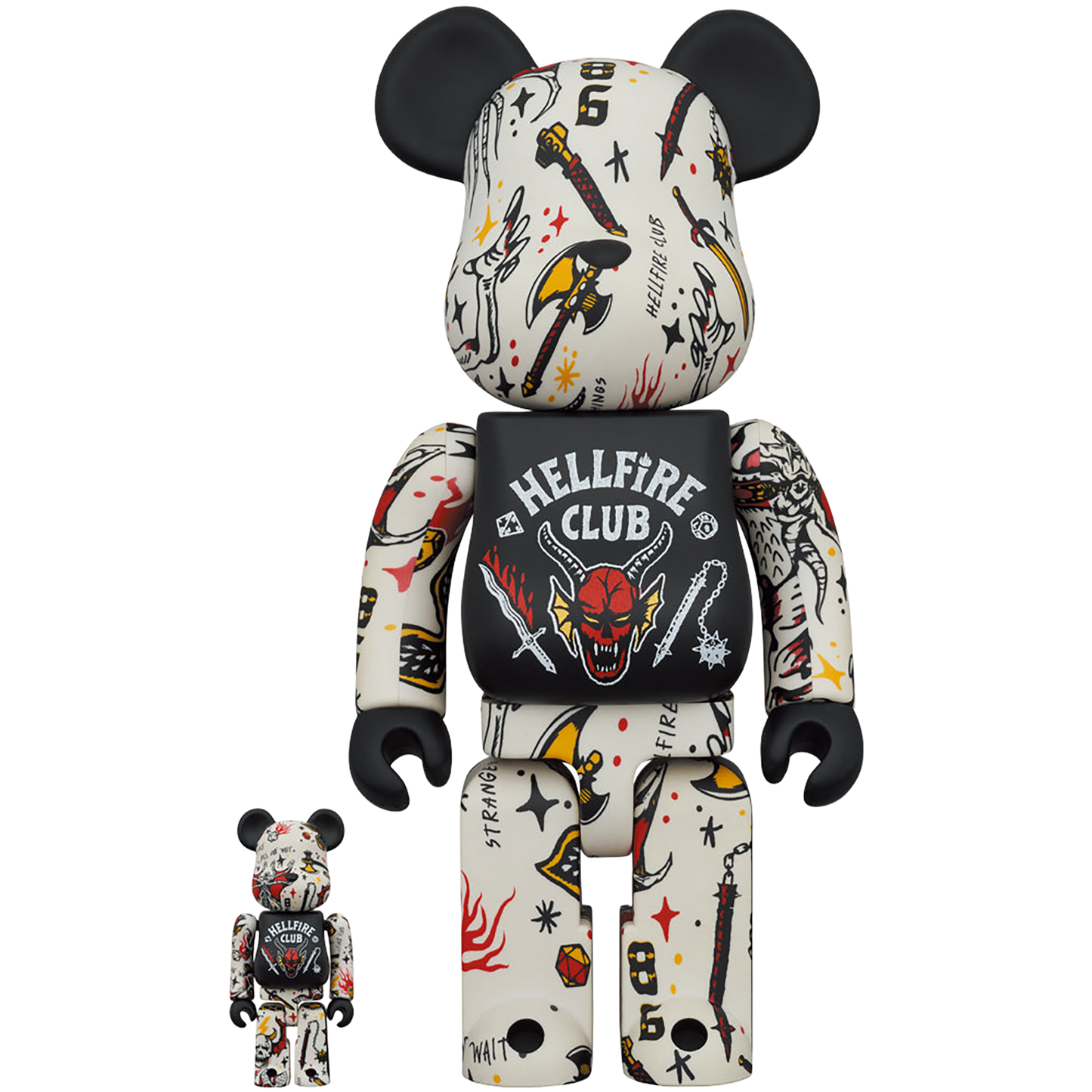 BE@RBRICK Stranger Things Hellfire Club 100％ & 400％《2023年11月発売・発送予定 受注期間は5月10日まで》