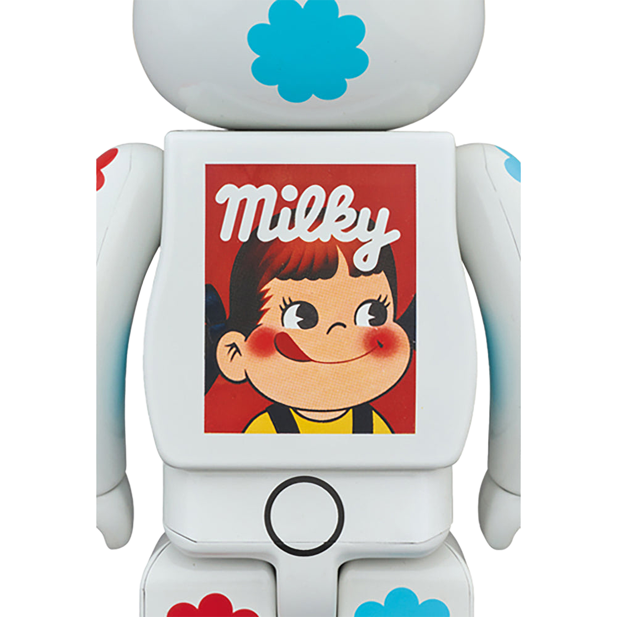 BE@RBRICK 着ぐるみ ペコちゃん ミルキー 白メッキ 100％ & 400％