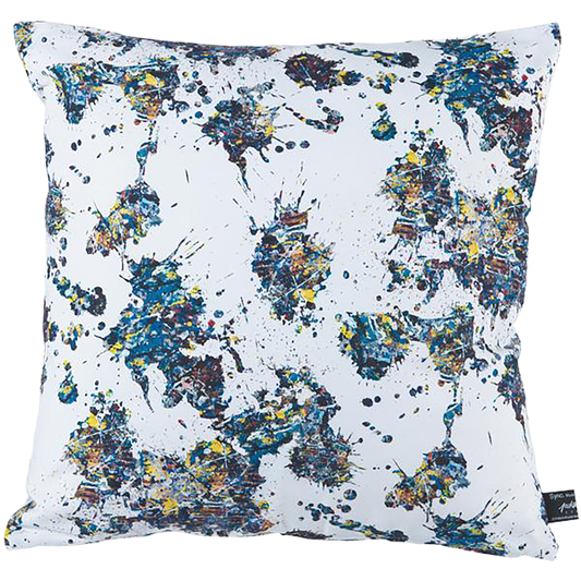 同步。 Jackson Pollock Studio (SPLASH) 系列方形坐垫“SPLASH”