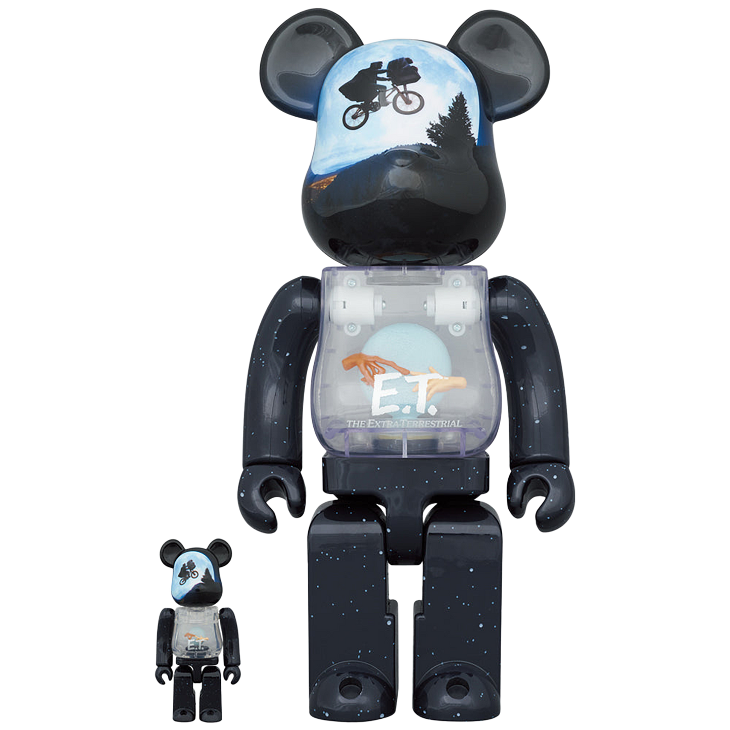BE@RBRICK E.T. LIGHT UP Ver. 100％ & 400％