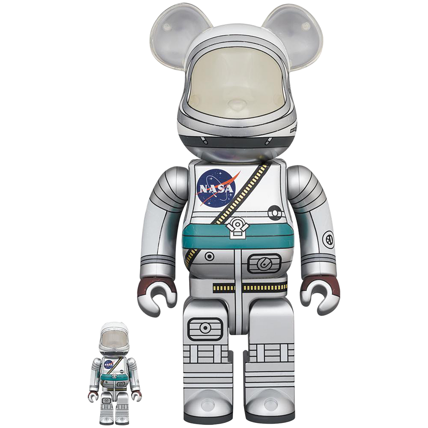 BE@RBRICK PROJECT MERCURY ASTRONAUT 100％ & 400％