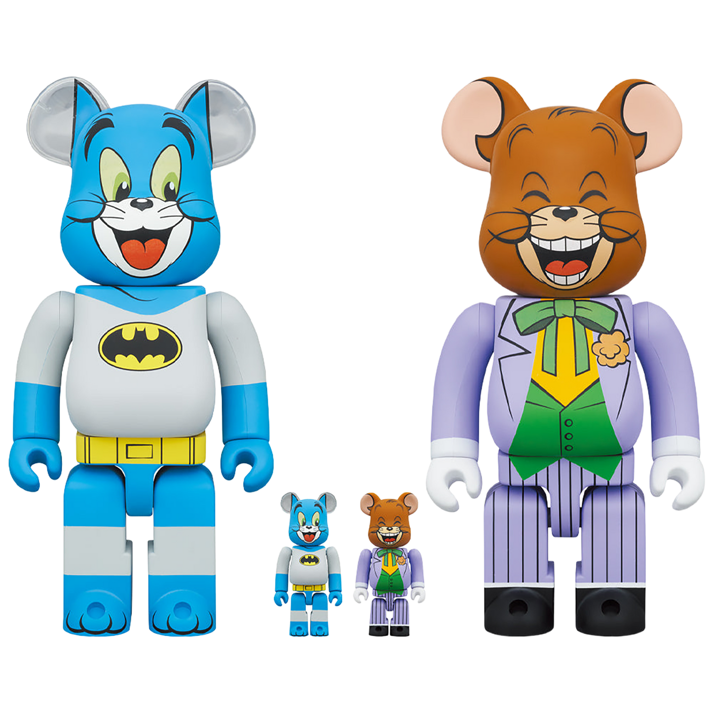 BE@RBRICK TOM as BATMAN & JERRY as THE JOKER 100％ & 400％《Planned to be shipped in late March 2024 / Order period is until September 10》