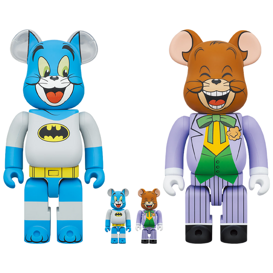BE@RBRICK TOM as BATMAN & JERRY as THE JOKER 100％ & 400％《Planned to be shipped in late March 2024 / Order period is until September 10》