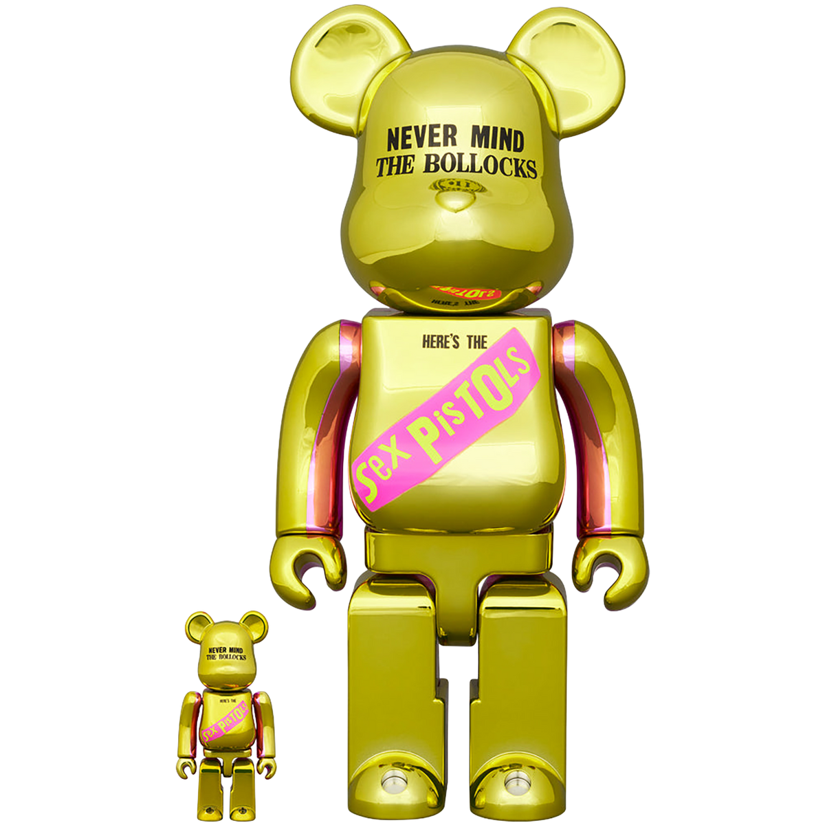 BE@RBRICK Sex Pistols "NEVER MIND THE BOLLOCKS" Chrome Ver. 100％ & 400％《2024年6月発売・発送予定 受注期間は12月10日まで》