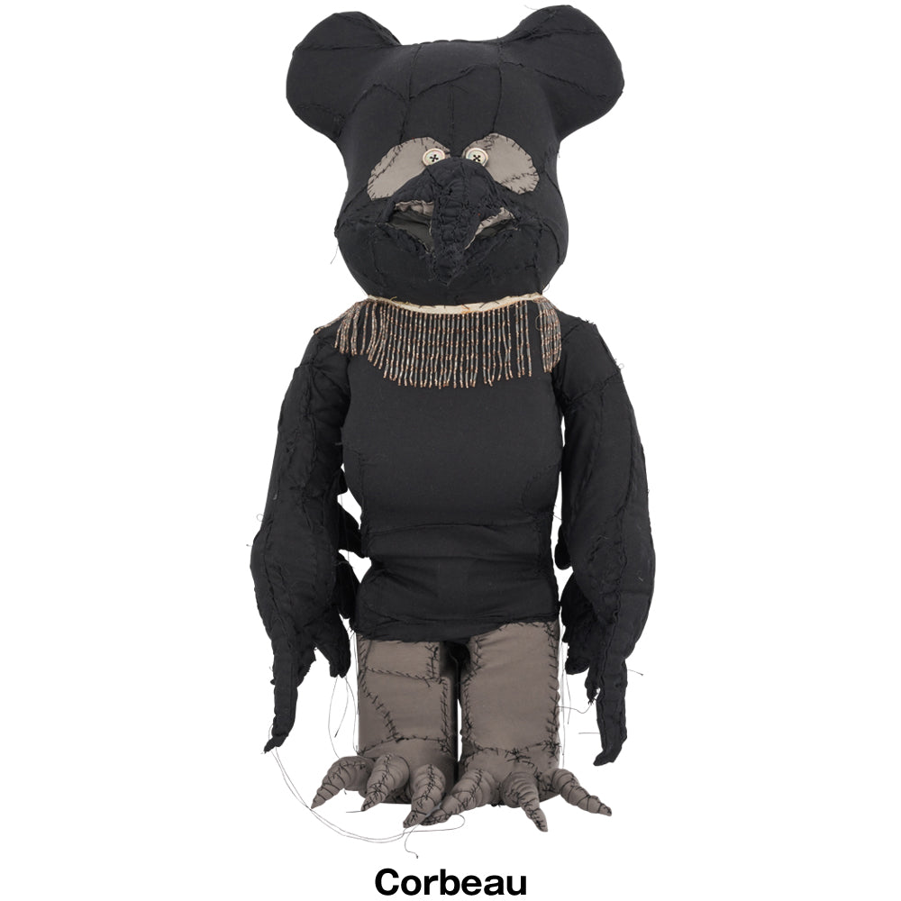 #018 BE@RBRICK Anne Valerie Dupond ONE OF KIND BE@RBRICK 1000% Corbeau《彩票产品 预定于 2025 年 12 月发货 彩票期间至 12 月 14 日》