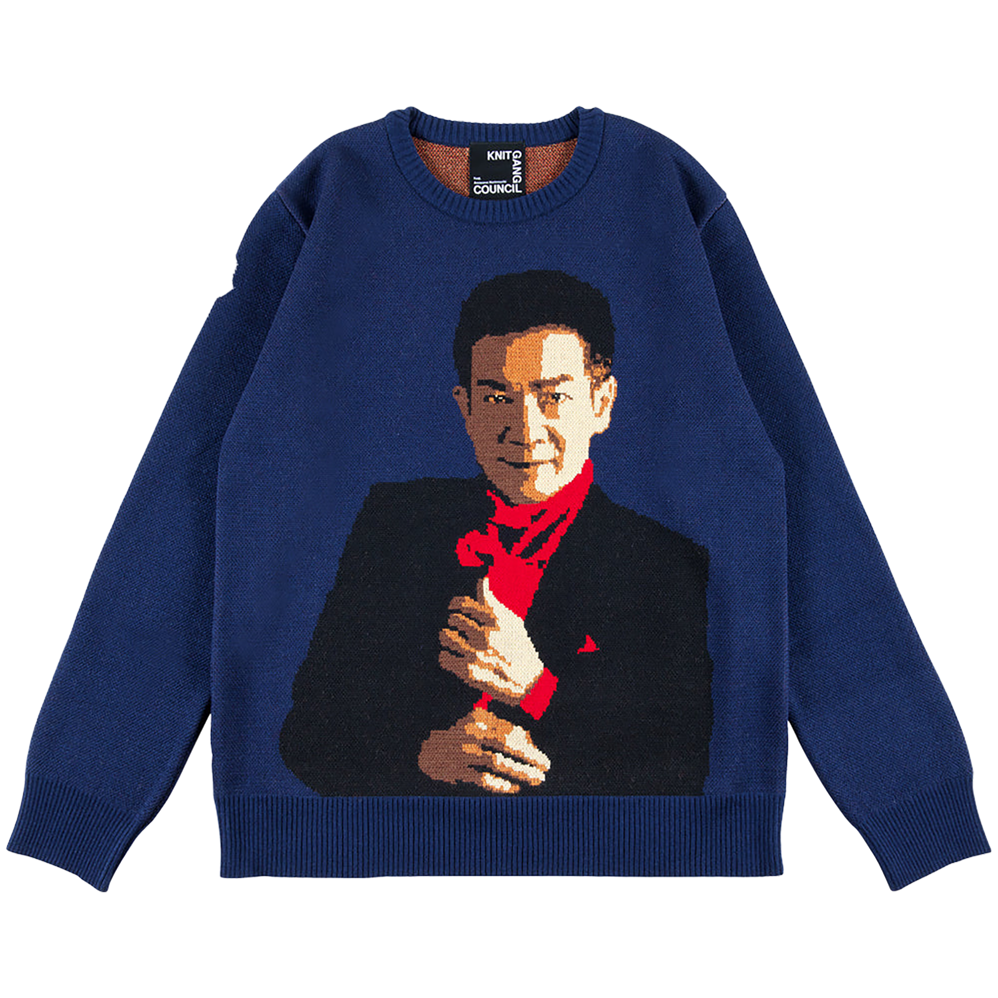 MLE "Toshihiko Tahara" KNIT GANG COUNCIL CREW NECK SWEATER "TOSHI"