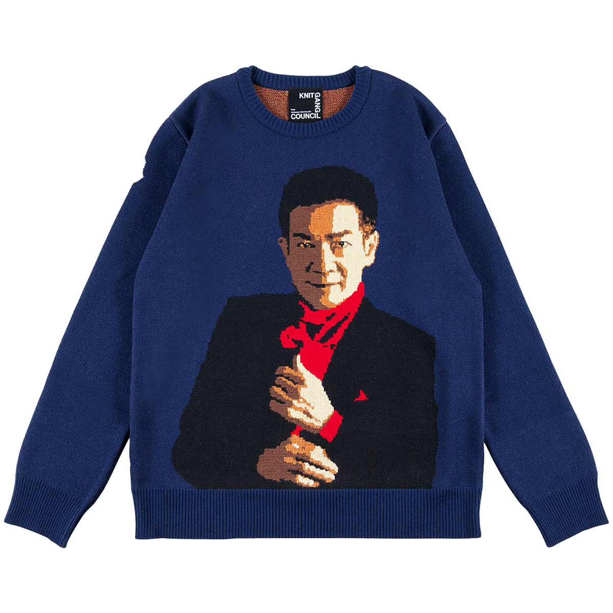MLE "Toshihiko Tahara" KNIT GANG COUNCIL CREW NECK SWEATER "TOSHI"
