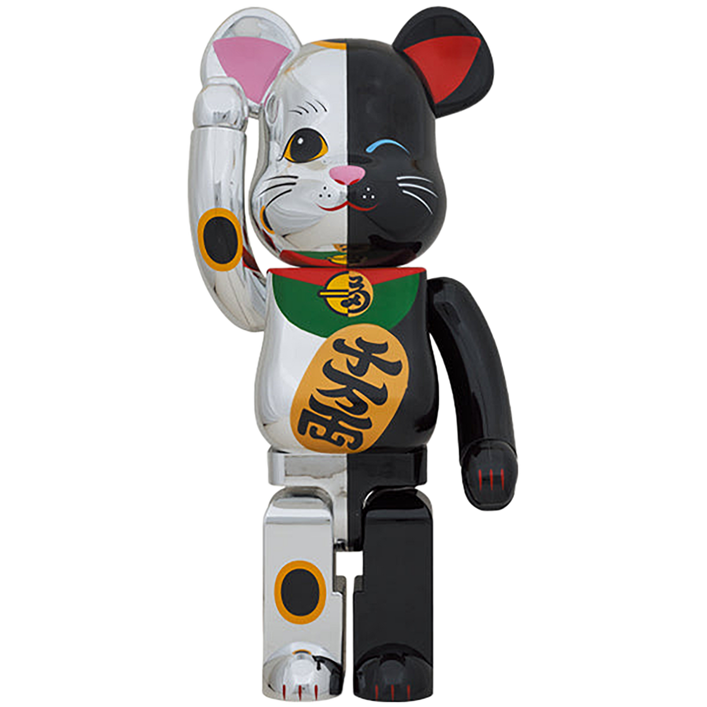 BE@RBRICK Manekineko Silver×Black 1000％