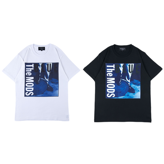 VINYL “THE MODS” TEE BLUE《Planned to be shipped in late January 2022》