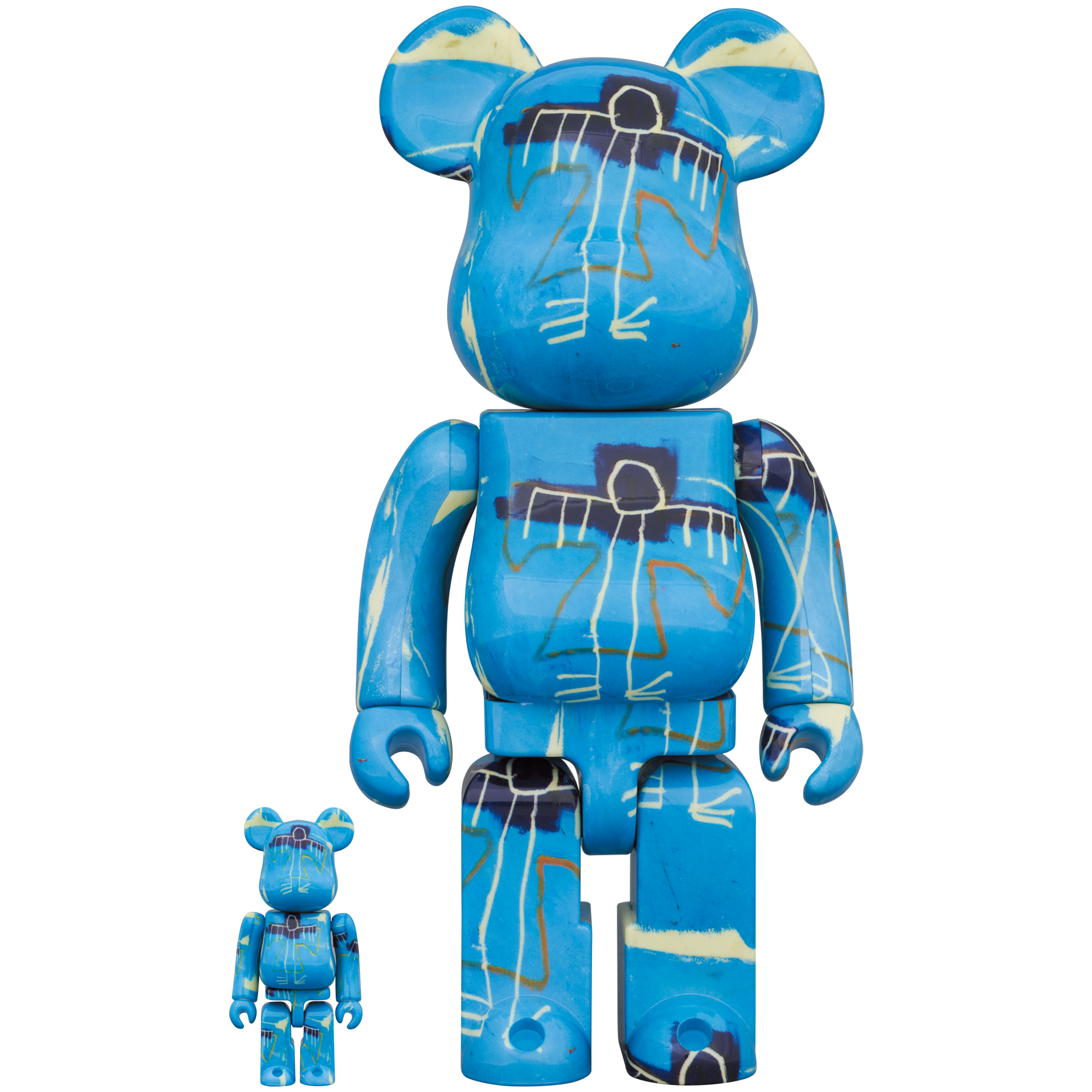 BE@RBRICK JEAN-MICHEL BASQUIAT #9 100％ & 400％