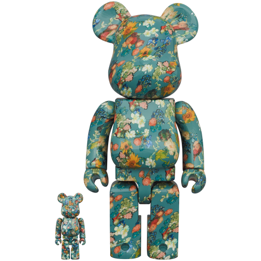 BE@RBRICK × Van Gogh Museum Floral Pattern 50th Anniversary Design Van Gogh Museum 100％ & 400％
