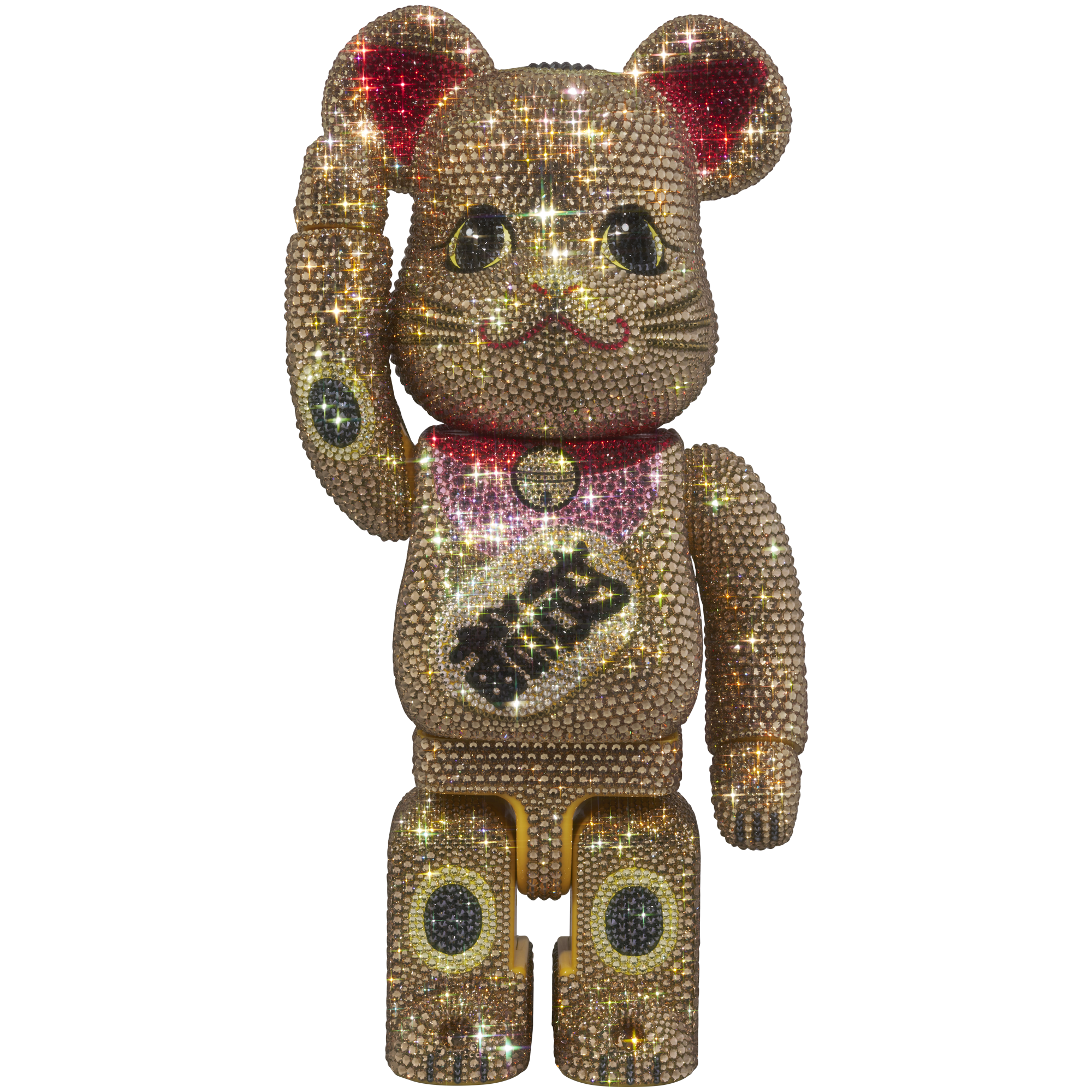 BE@RBRICK CRYSTAL DECORATE Manekineko Gold 400%