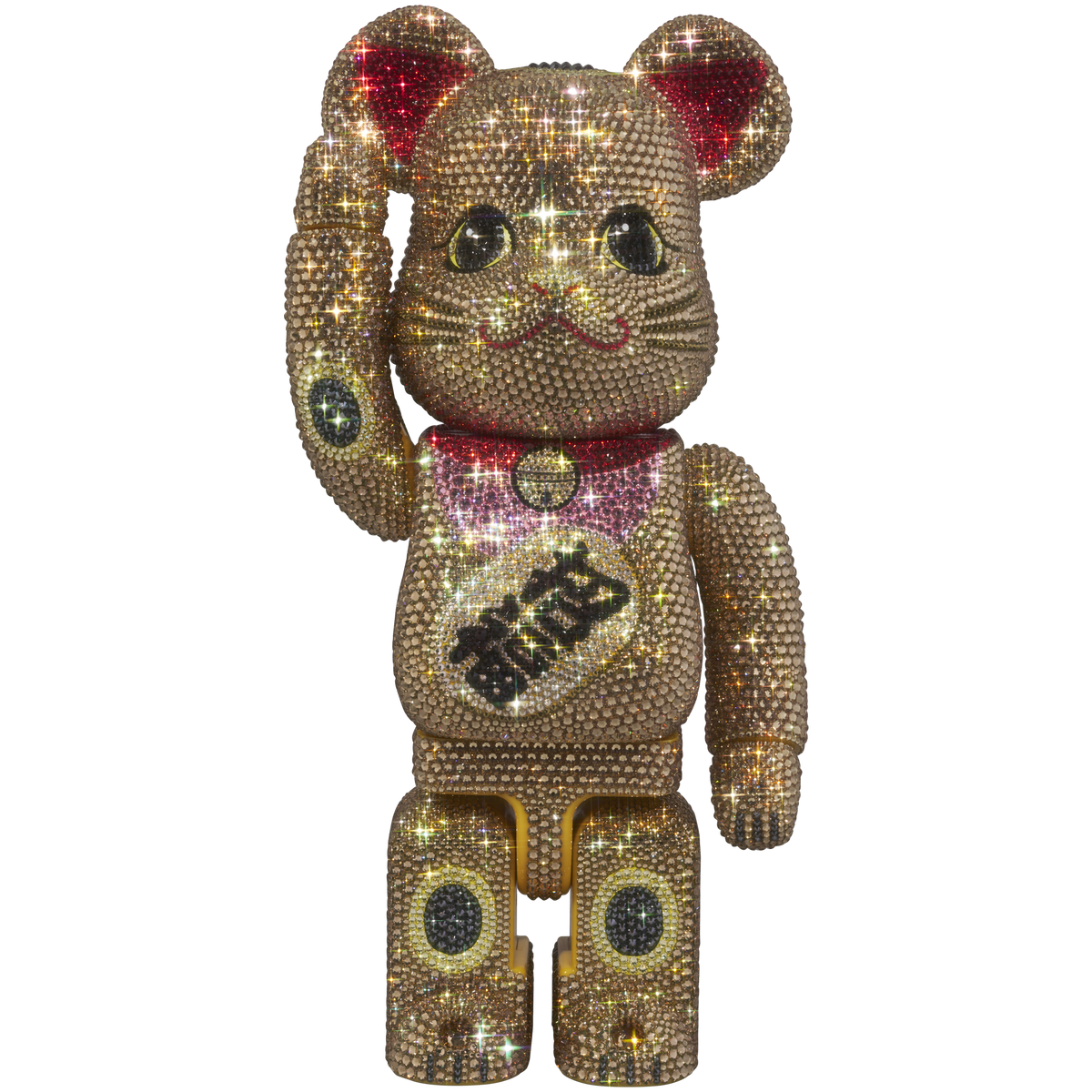 BE@RBRICK CRYSTAL DECORATE 招き猫 招福 金 400％ | MEDICOM TOY