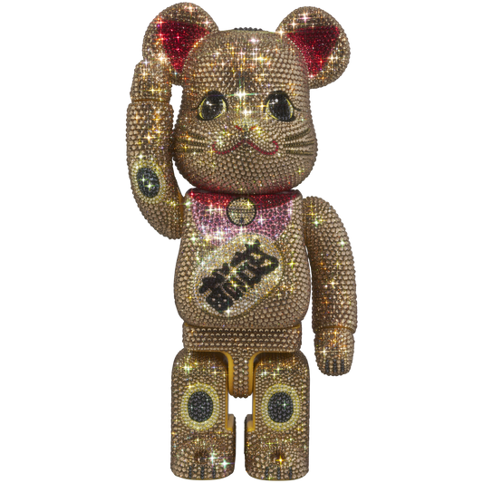 BE@RBRICK CRYSTAL DECORATE Manekineko Gold 400%