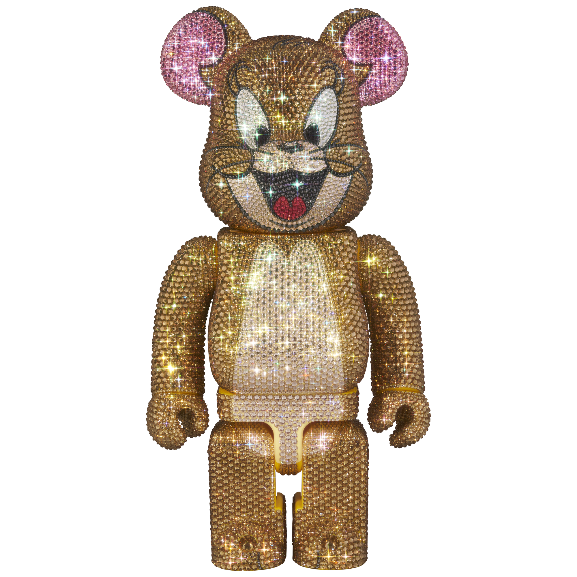 BE@RBRICK CRYSTAL DECORATE JERRY (Classic Color) 400％ (TOM AND JERRY)《Planned to be shipped in late April 2025》