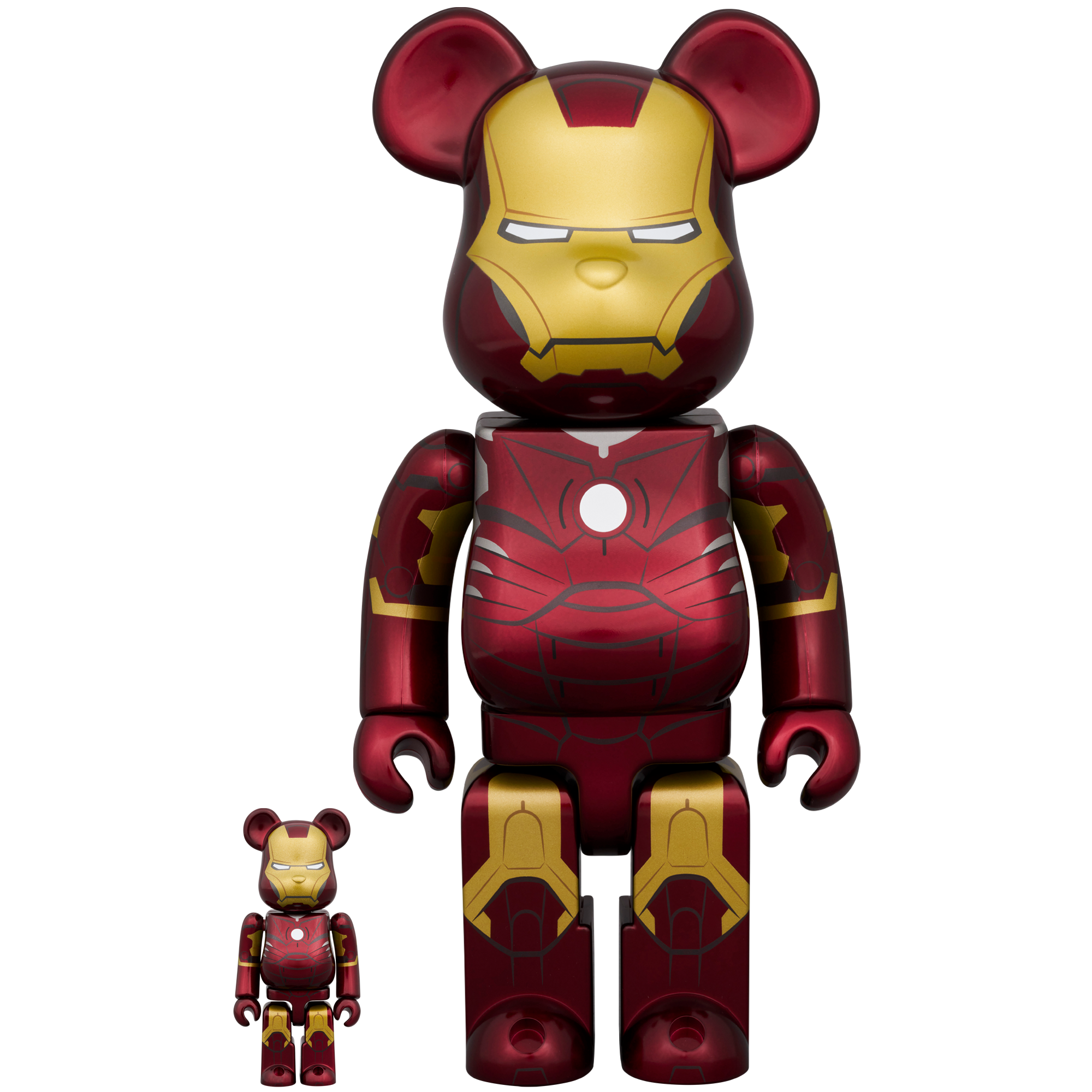 BE@RBRICK IRON MAN MARK III 100％ & 400％
