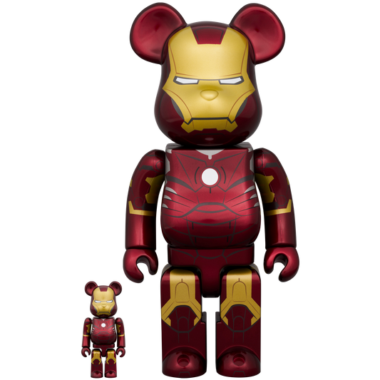 BE@RBRICK IRON MAN MARK III 100％ & 400％
