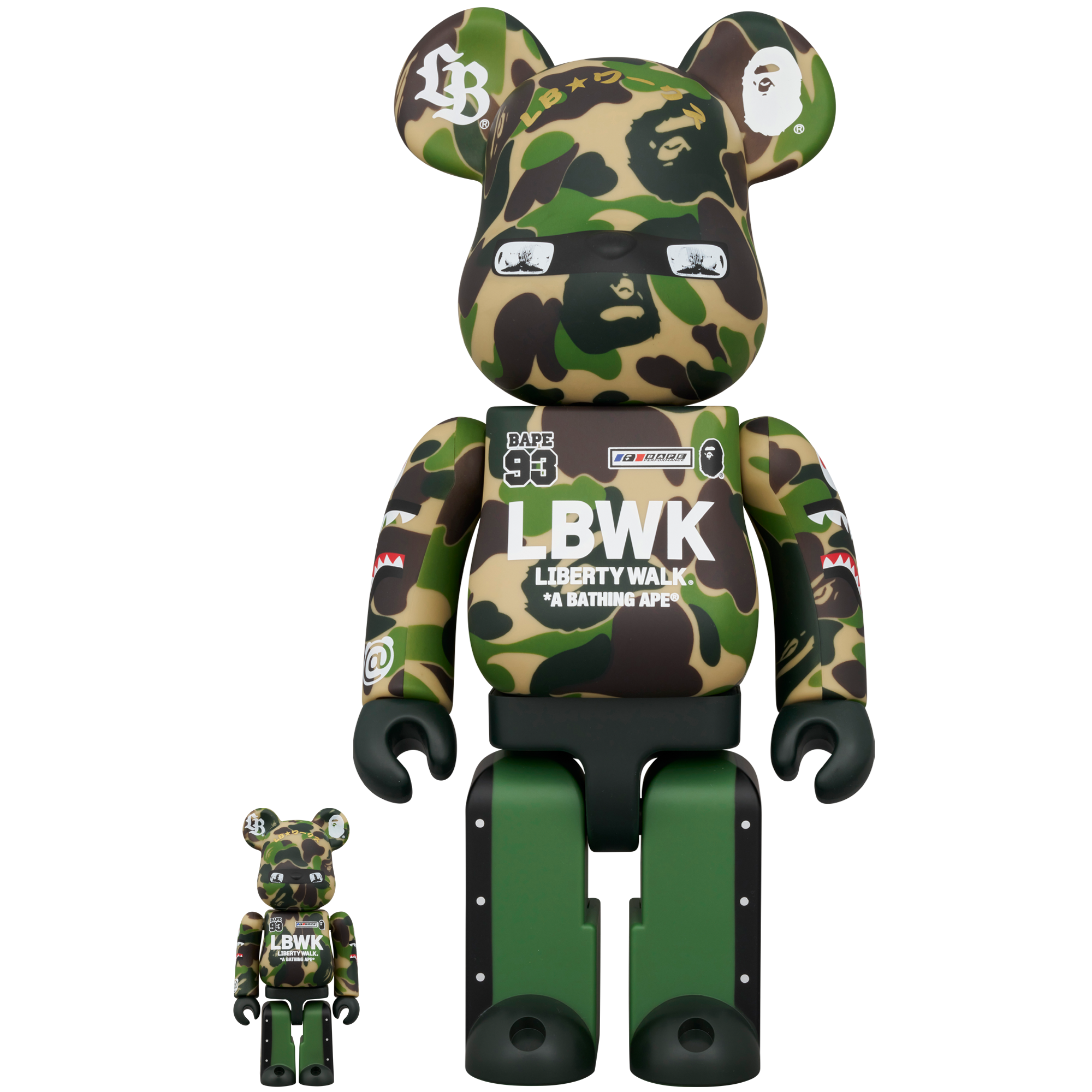 BE@RBRICK LBWK × BAPE(R)  100％ & 400％