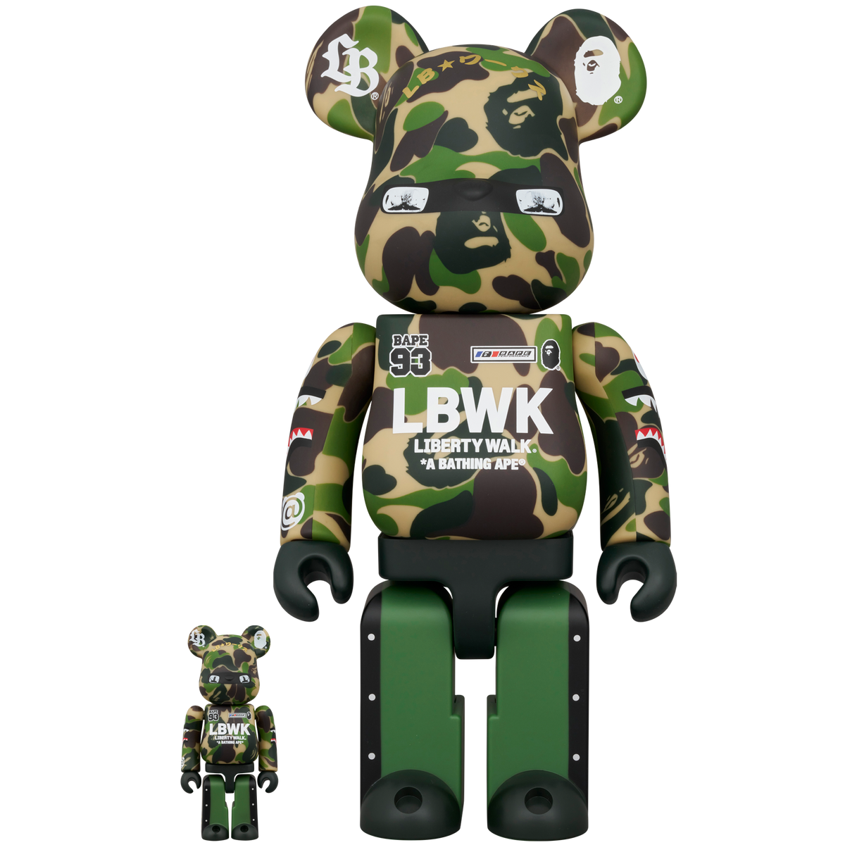 BE@RBRICK LBWK × BAPE(R)  100％ & 400％