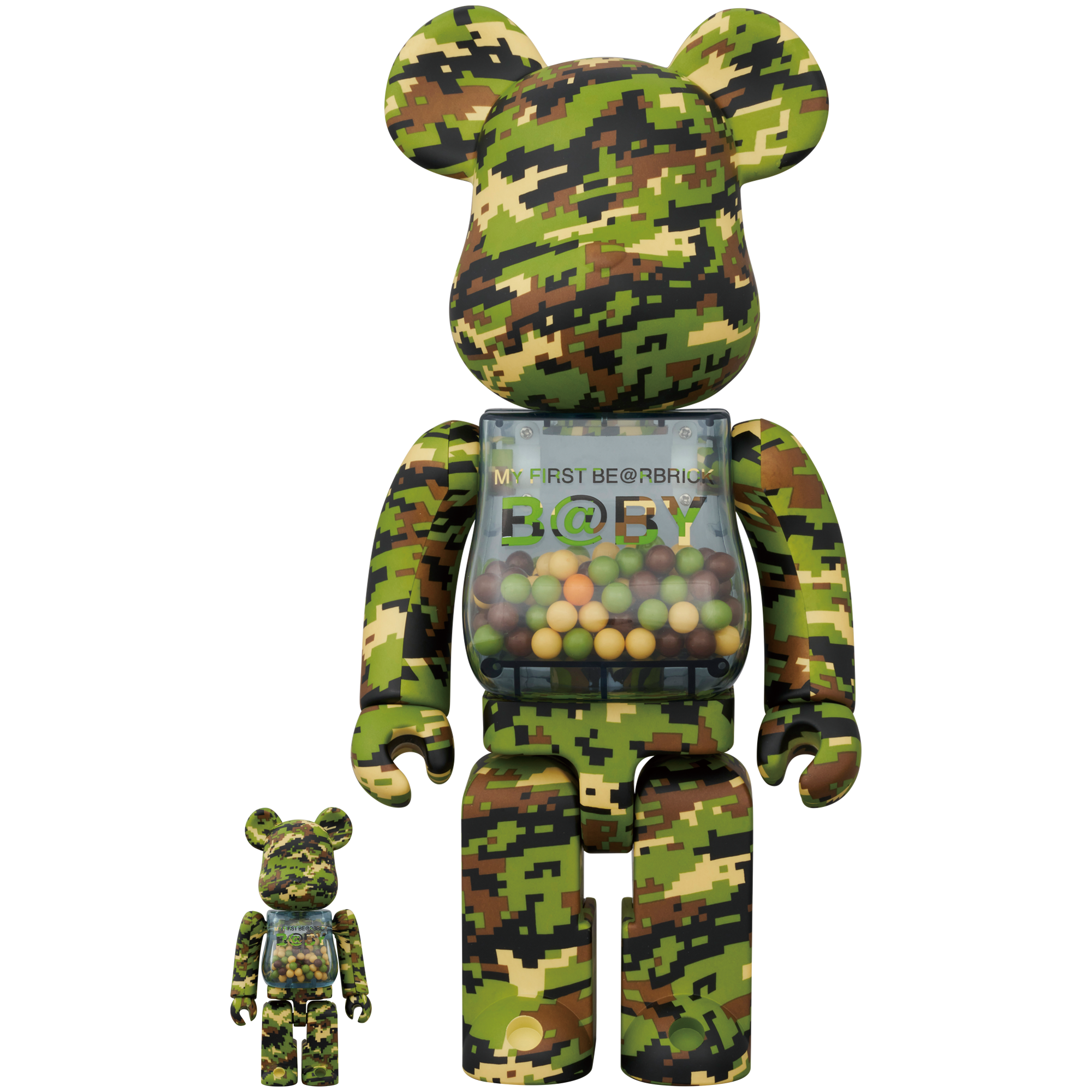 MY FIRST BE@RBRICK B@BY DIGITAL CAMO Ver. 100％ & 400％