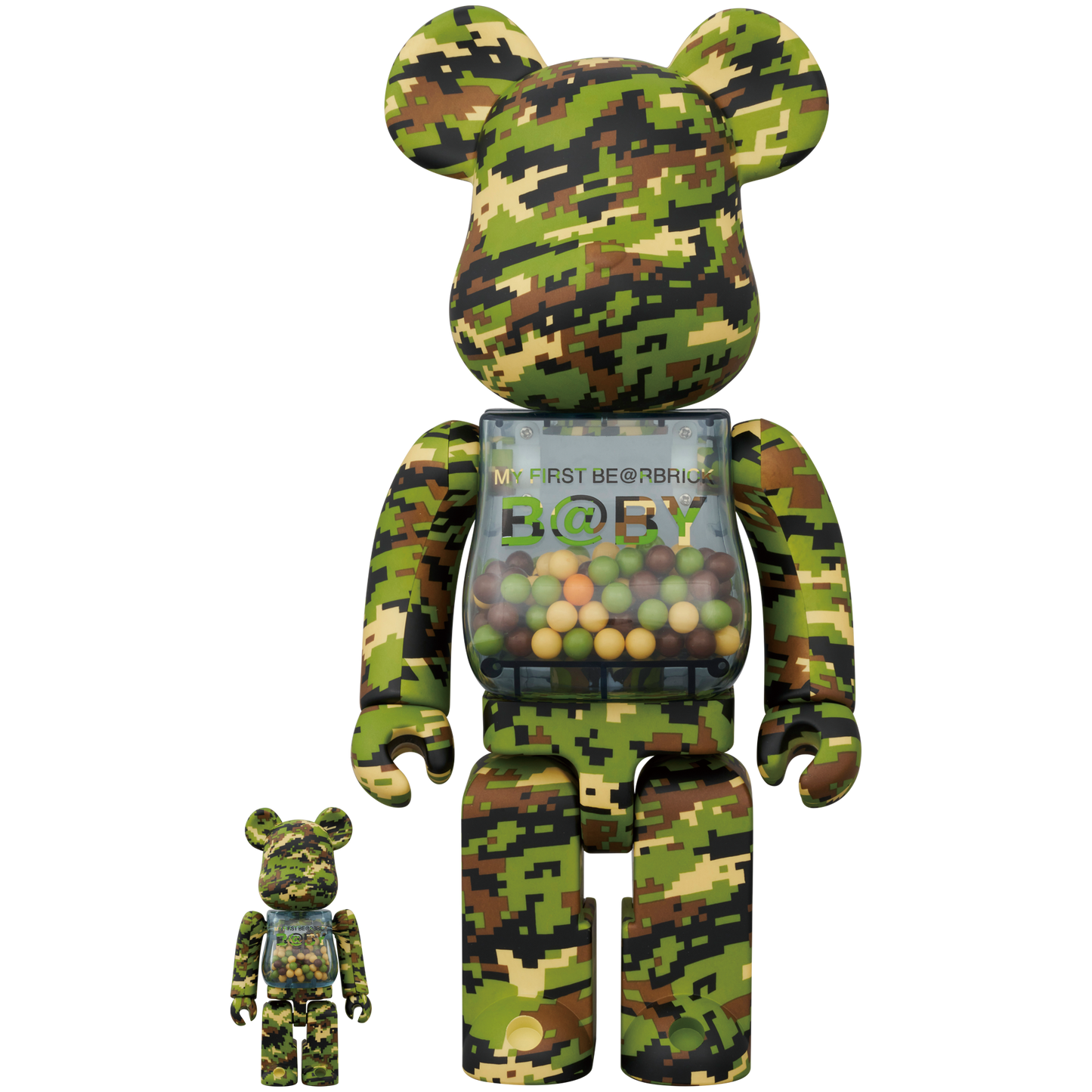 MY FIRST BE@RBRICK B@BY DIGITAL CAMO Ver. 100％ & 400％