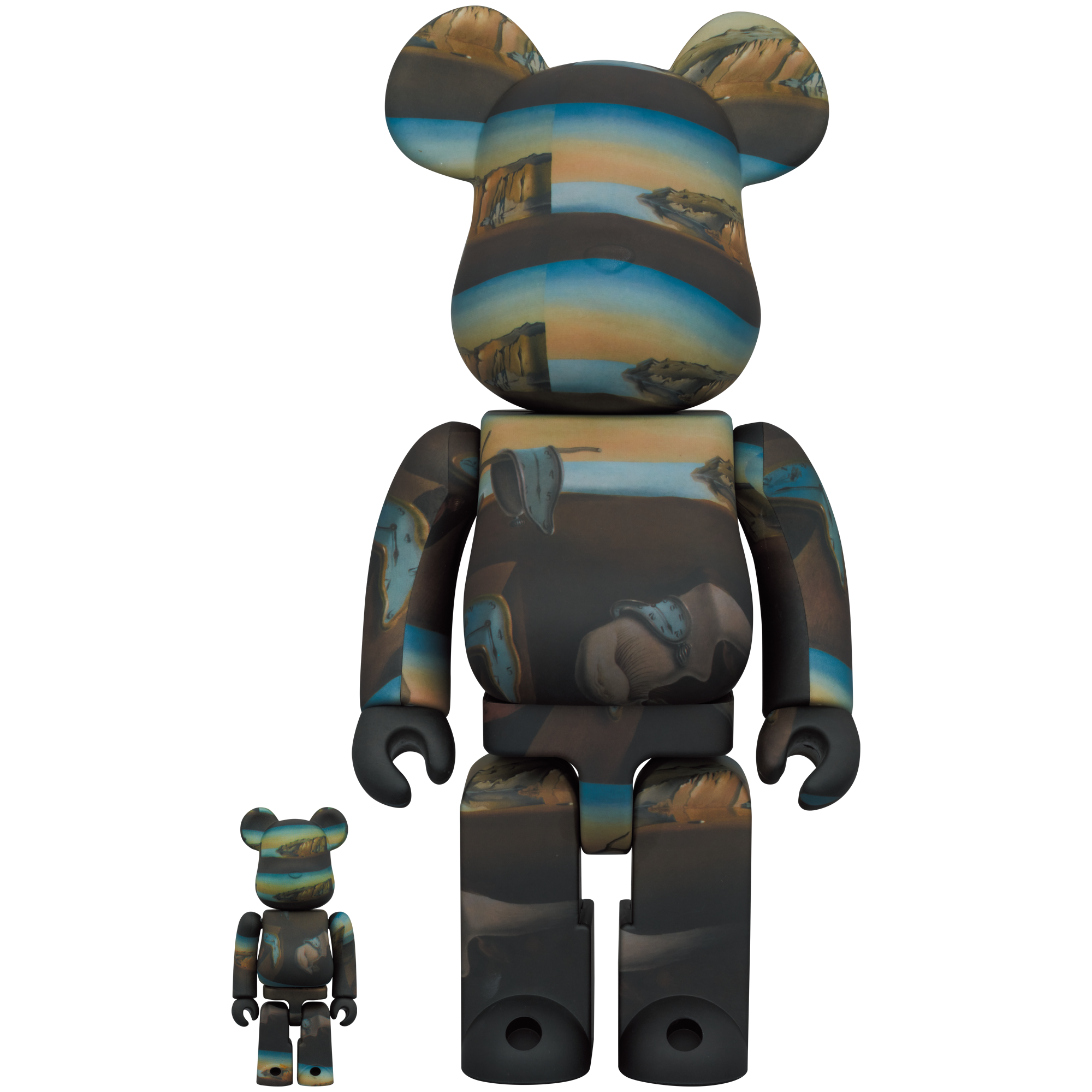 BE@RBRICK Salvador Dali THE PERSISTENCE OF MEMORY 100％ & 400％