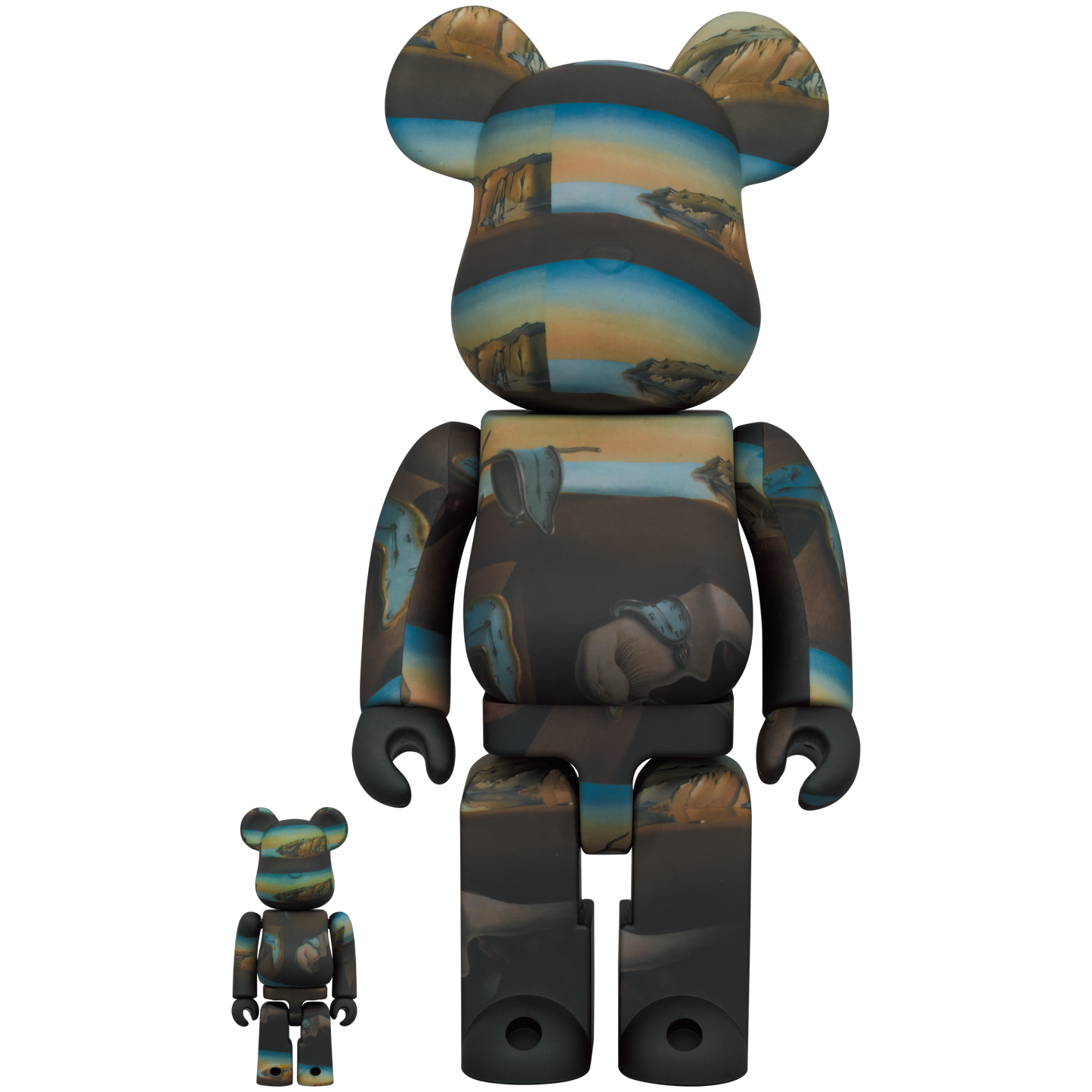 BE@RBRICK Salvador Dali THE PERSISTENCE OF MEMORY 100％ & 400％