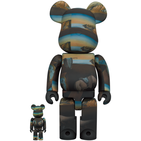 BE@RBRICK Salvador Dali THE PERSISTENCE OF MEMORY 100％ & 400％