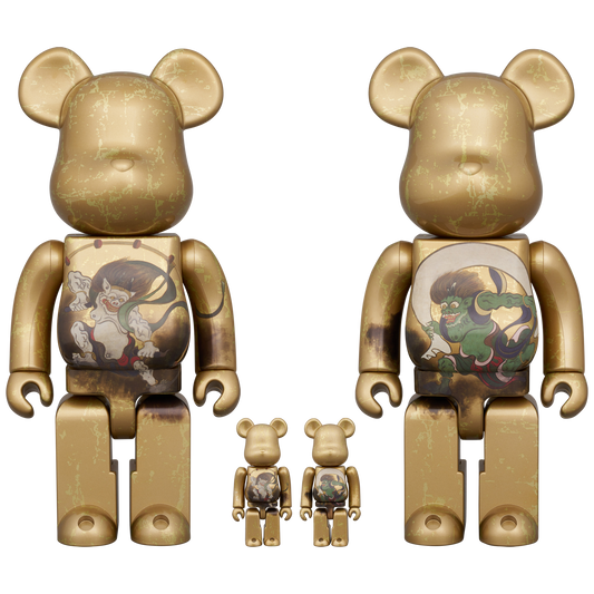 BE@RBRICK Gods of Wind and Thunder 100% & 400% 4 PCS SET

