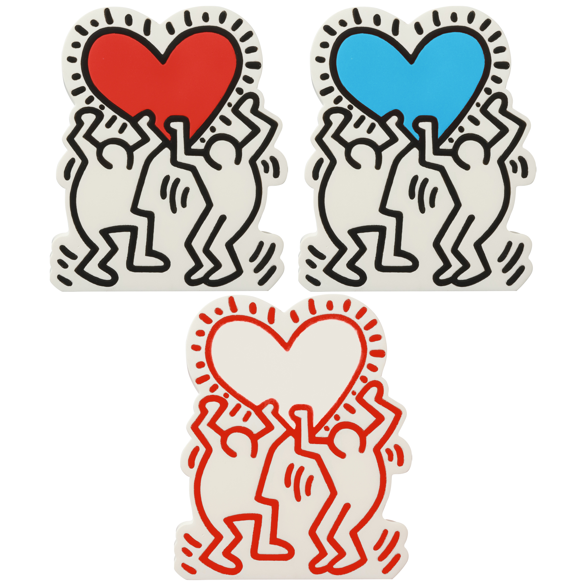 MINI VCD KEITH HARING #3 Skateboarder / With Heart / Barking Dog / Flying Devil / Radiant Baby / Andy Mouse / Three Eyed Smiling Face
