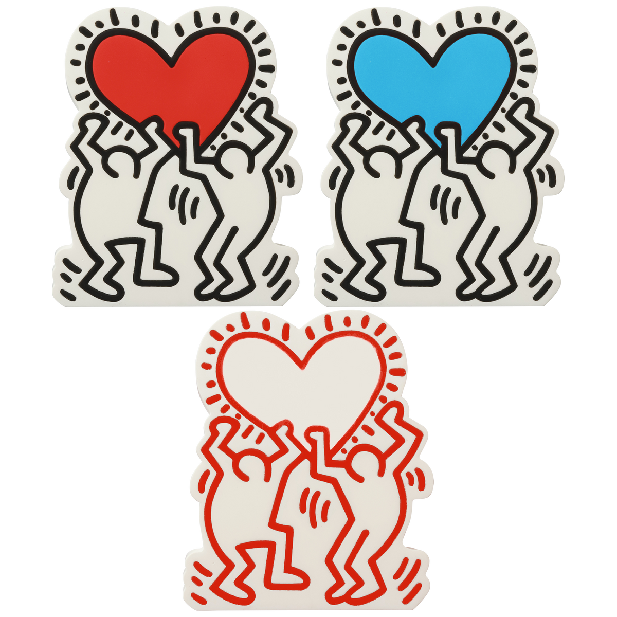 MINI VCD KEITH HARING #3 Skateboarder / With Heart / Barking Dog