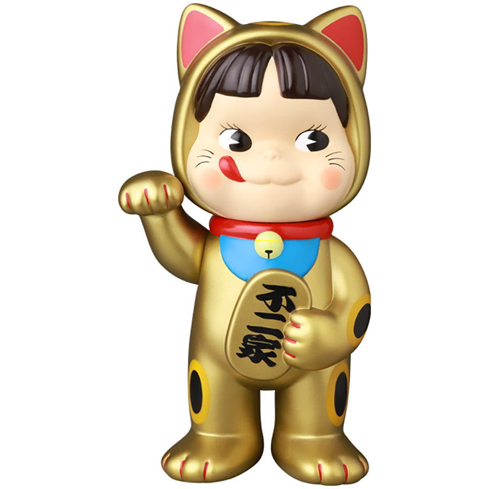 不二家ソフビコレクション 招き猫ペコちゃん（金塗装）_0