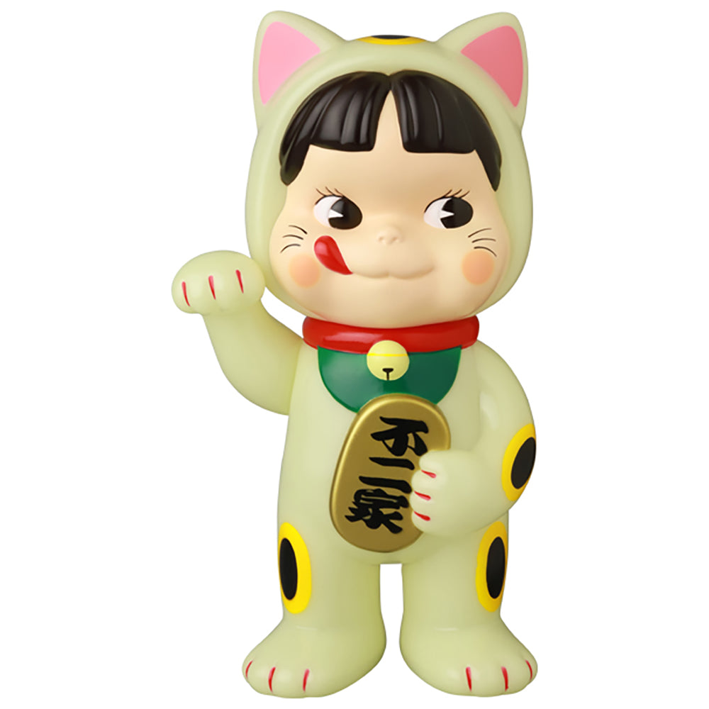 不二家ソフビコレクション 招き猫ペコちゃん (蓄光)_0