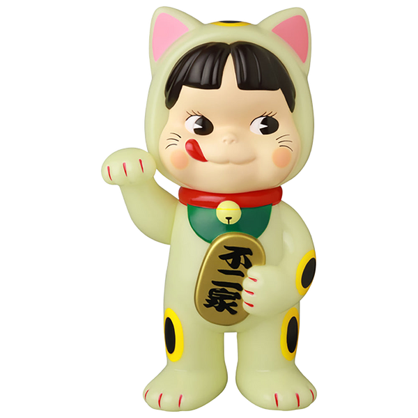 不二家ソフビコレクション 招き猫ペコちゃん (蓄光) | MEDICOM TOY