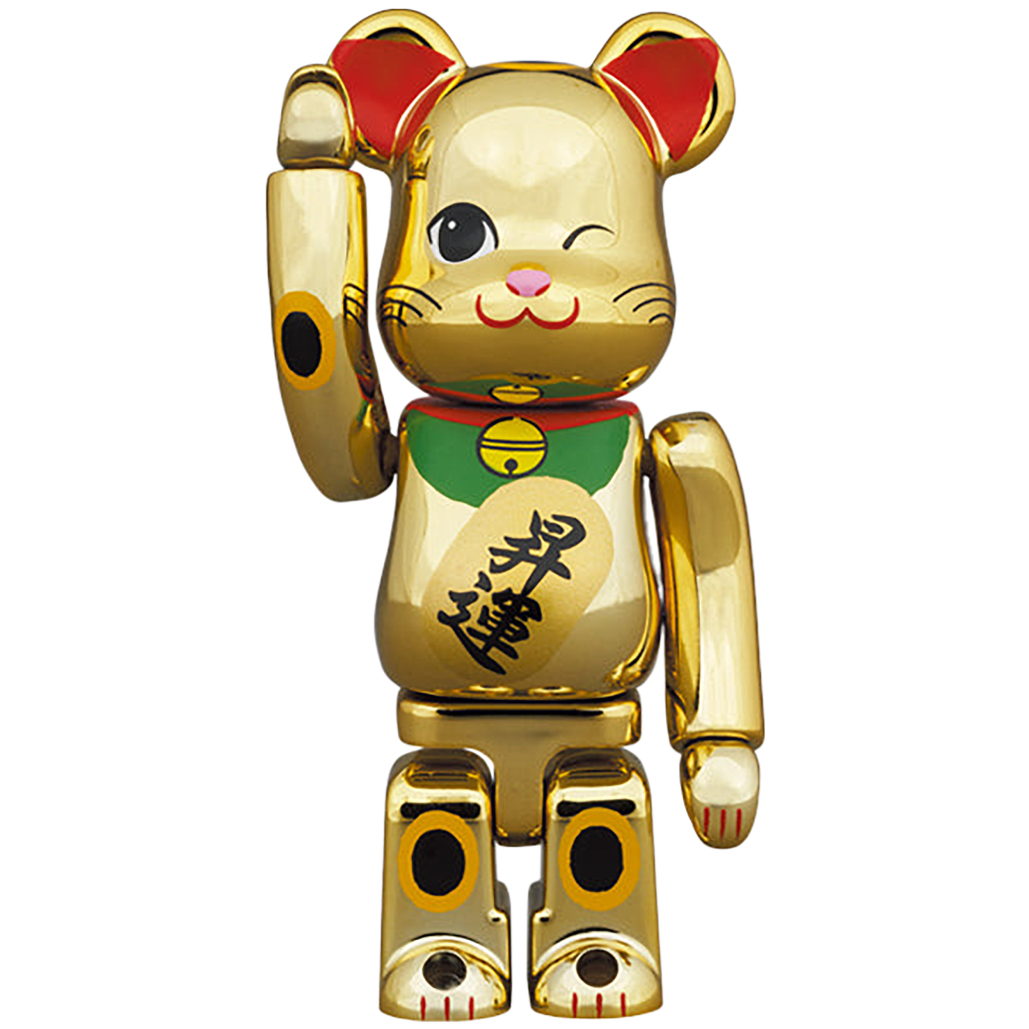 BE@RBRICK Maneki Neko Rising Fortune 2 Gold Plating 100%