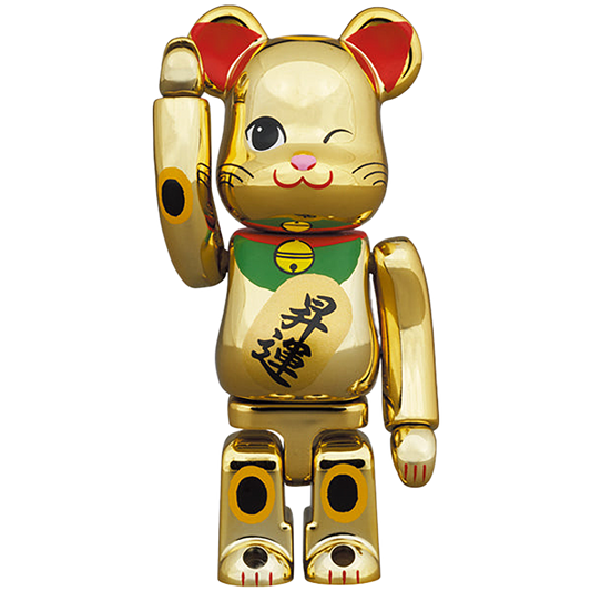 BE@RBRICK Maneki Neko Rising Fortune 2 Gold Plating 100%