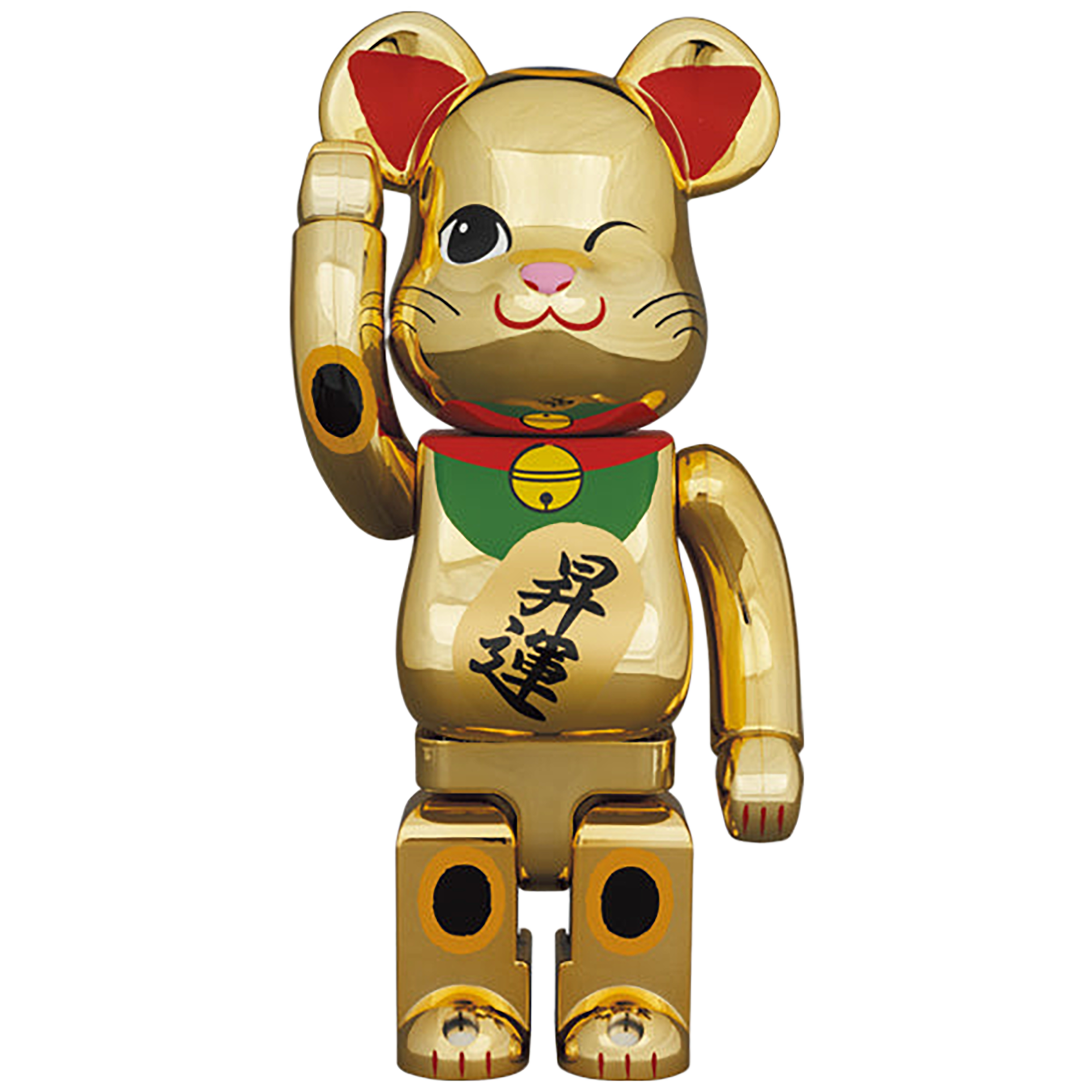 BE@RBRICK Maneki Neko Rising Fortune 2 Gold Plating 400%