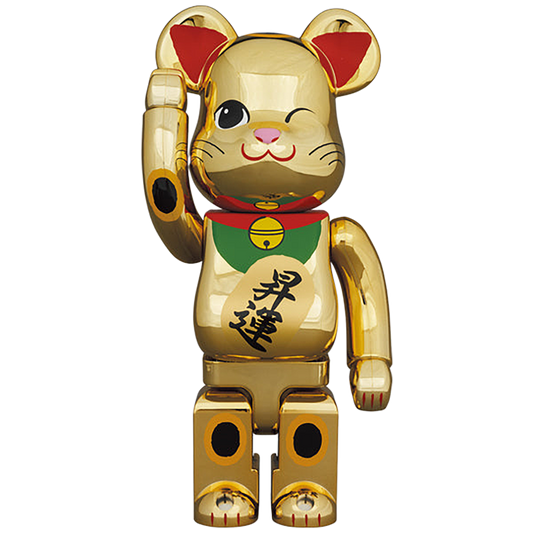 BE@RBRICK Maneki Neko Rising Fortune 2 Gold Plating 400%
