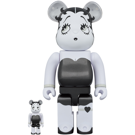 BE@RBRICK Betty Boop(TM) BLACK & WHITE Ver. 100％ & 400％《2023年12月発売・発送予定 受注期間は7月10日まで》