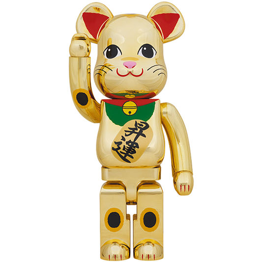 BE@RBRICK 招财猫镀金好运 1000%