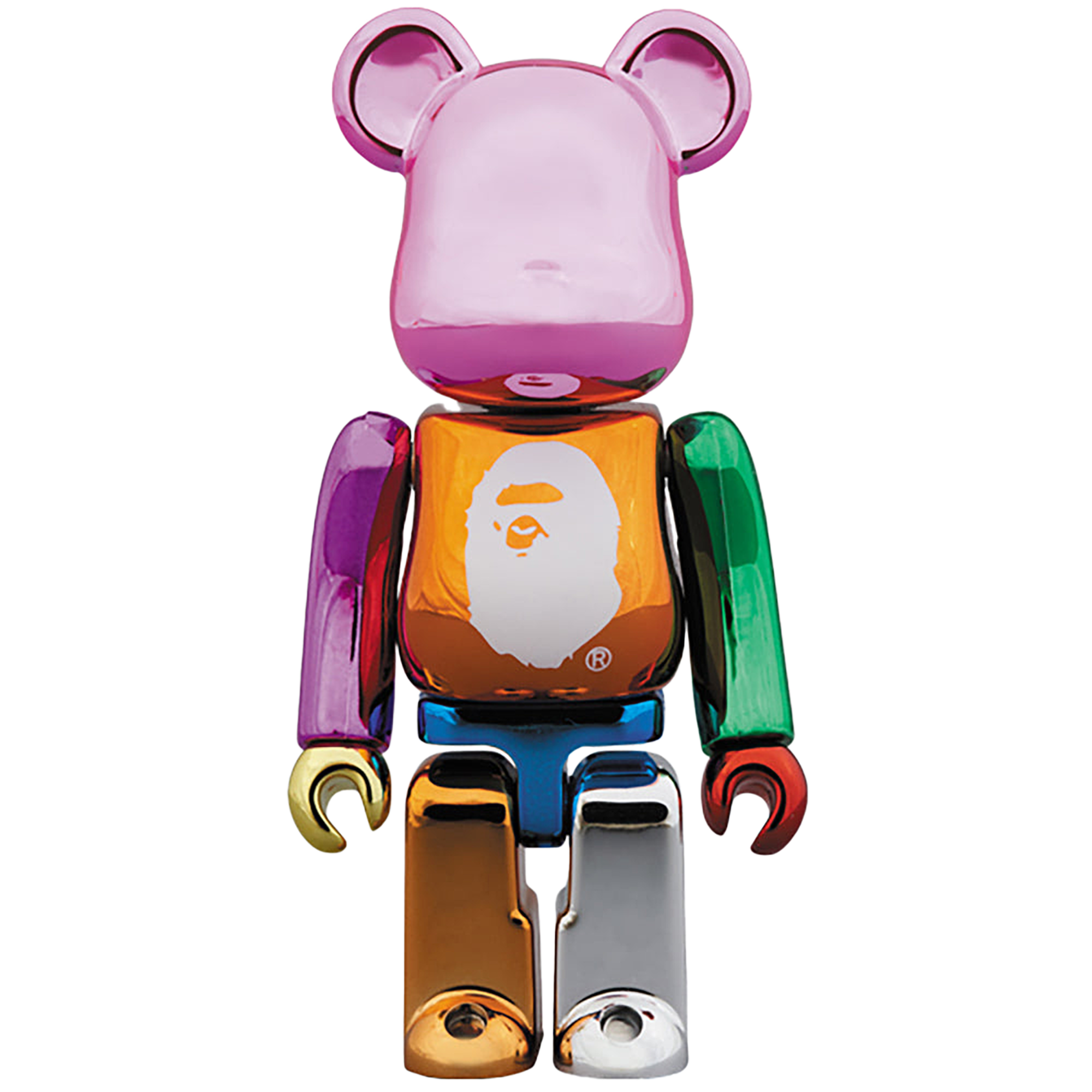 A BATHING APE(R) 25th ANNIV. MULTI COLOR BE@RBRICK 100％