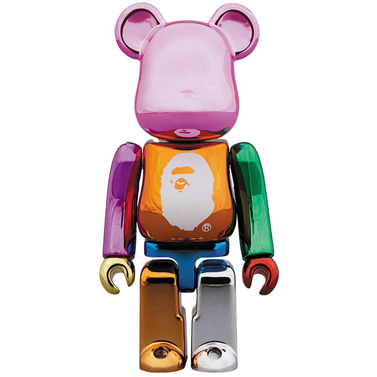 A BATHING APE(R) 25th ANNIV. MULTI COLOR BE@RBRICK 100％