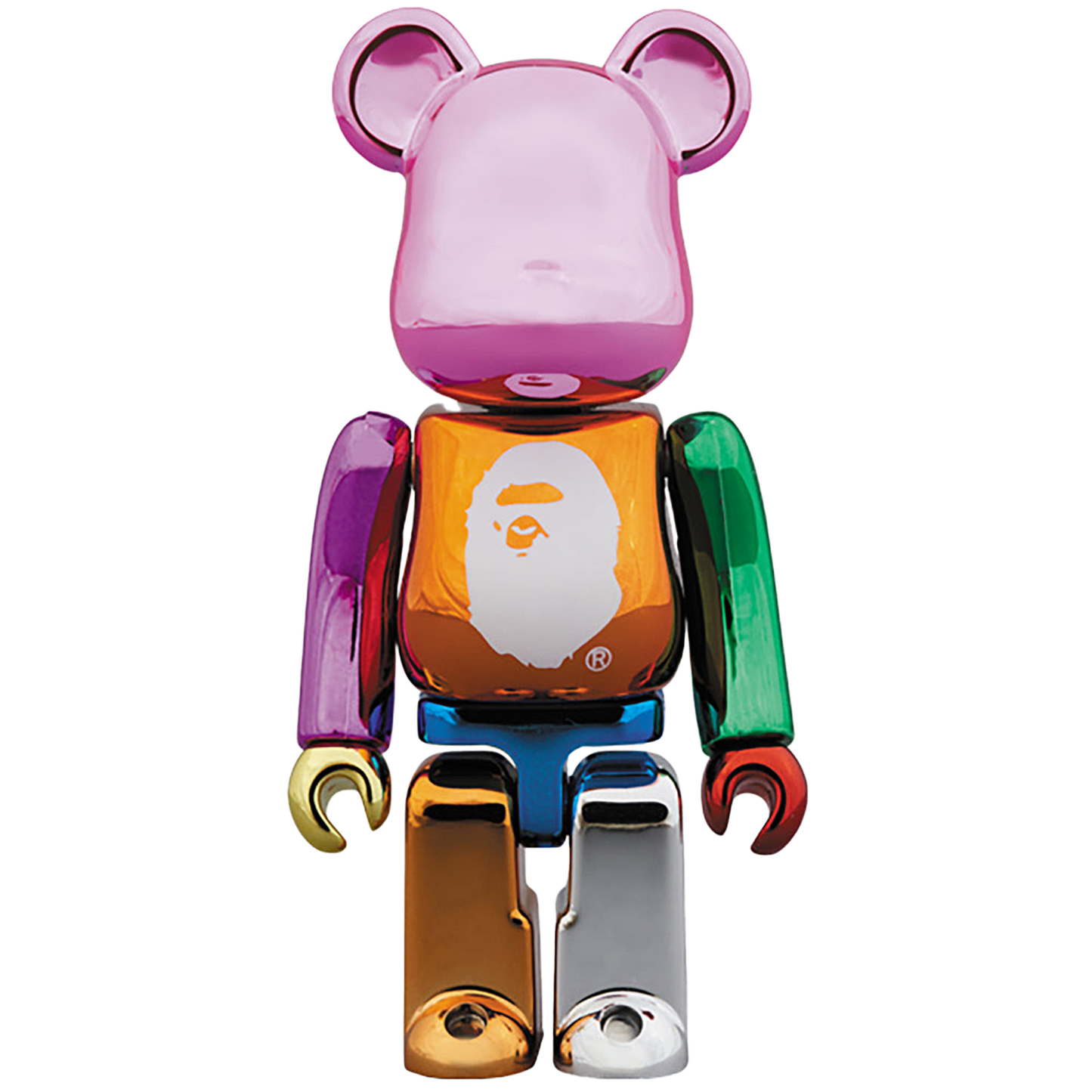 A BATHING APE(R) 25th ANNIV. MULTI COLOR BE@RBRICK 100％