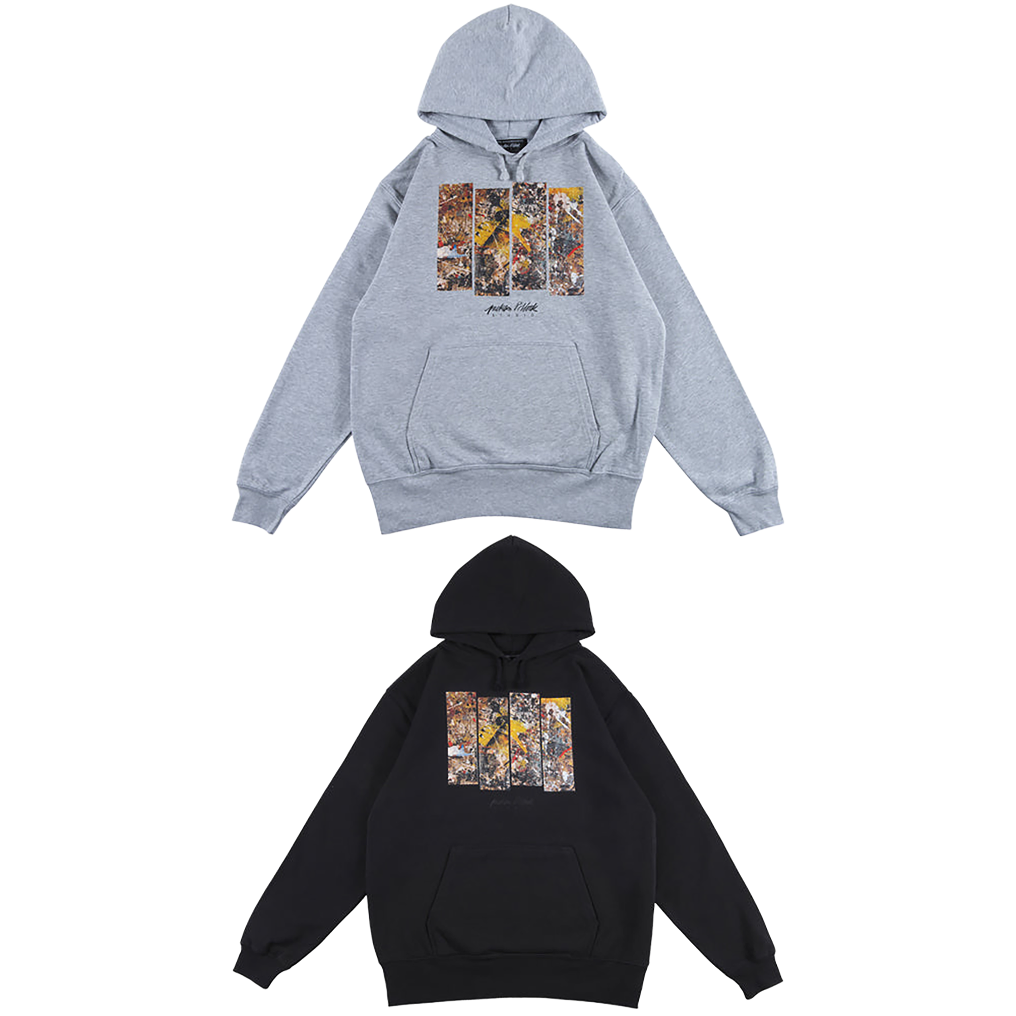 Jackson Pollock Studio PULLOVER HOODED "Floor Boards 01"