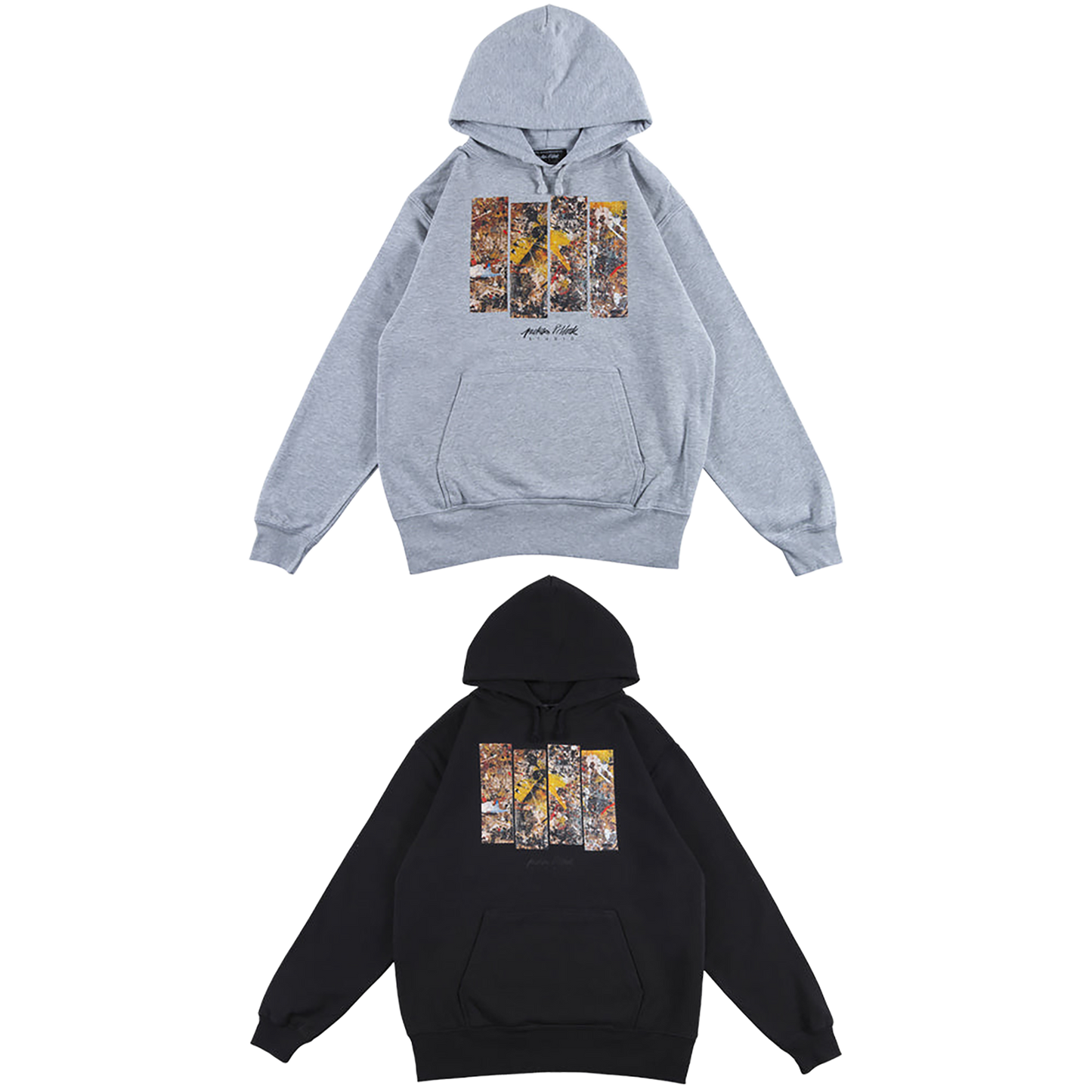 Jackson Pollock Studio PULLOVER HOODED "Floor Boards 01"