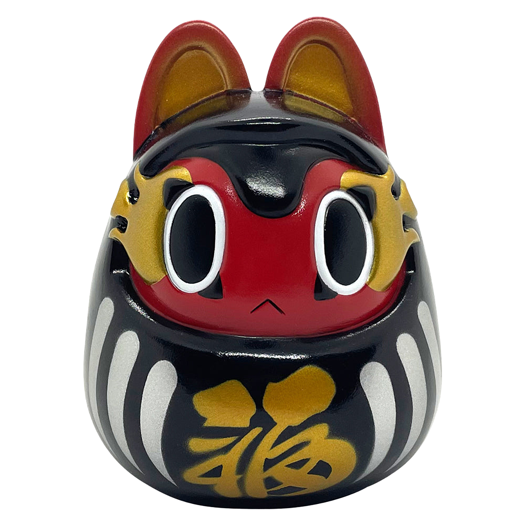 Teresa Folktoy Kaiju(R) INUHARI-DARUMA “Jet Black (Red Bikers)”
