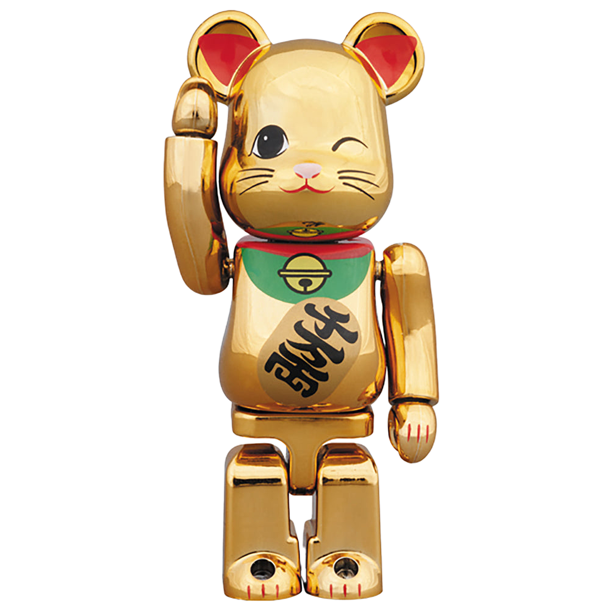 BE@RBRICK 招き猫 金メッキ四 100％